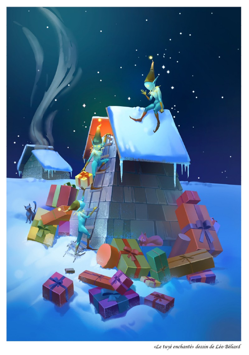"Le tuyé enchanté"_Dessin original de Léo Béliard concept artiste