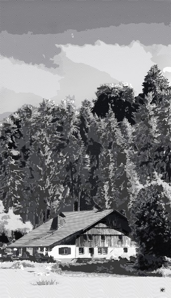 L'Arbre à Chapeaux vu par l'artiste Bernard POURCHET