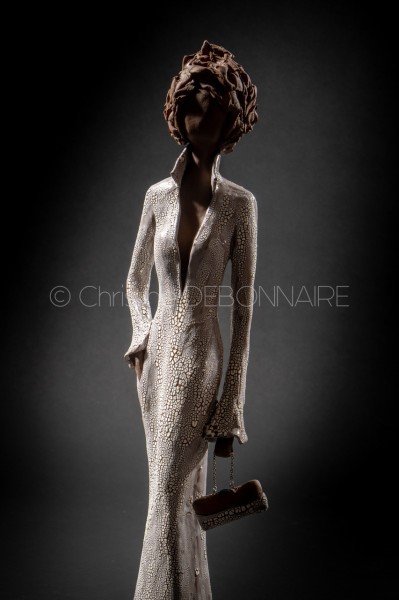 Sculpture céramique "Alice l'élégante"_pièce unique