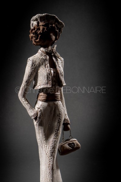 Sculpture en céramique "Jade la gracieuse"_pièce unique