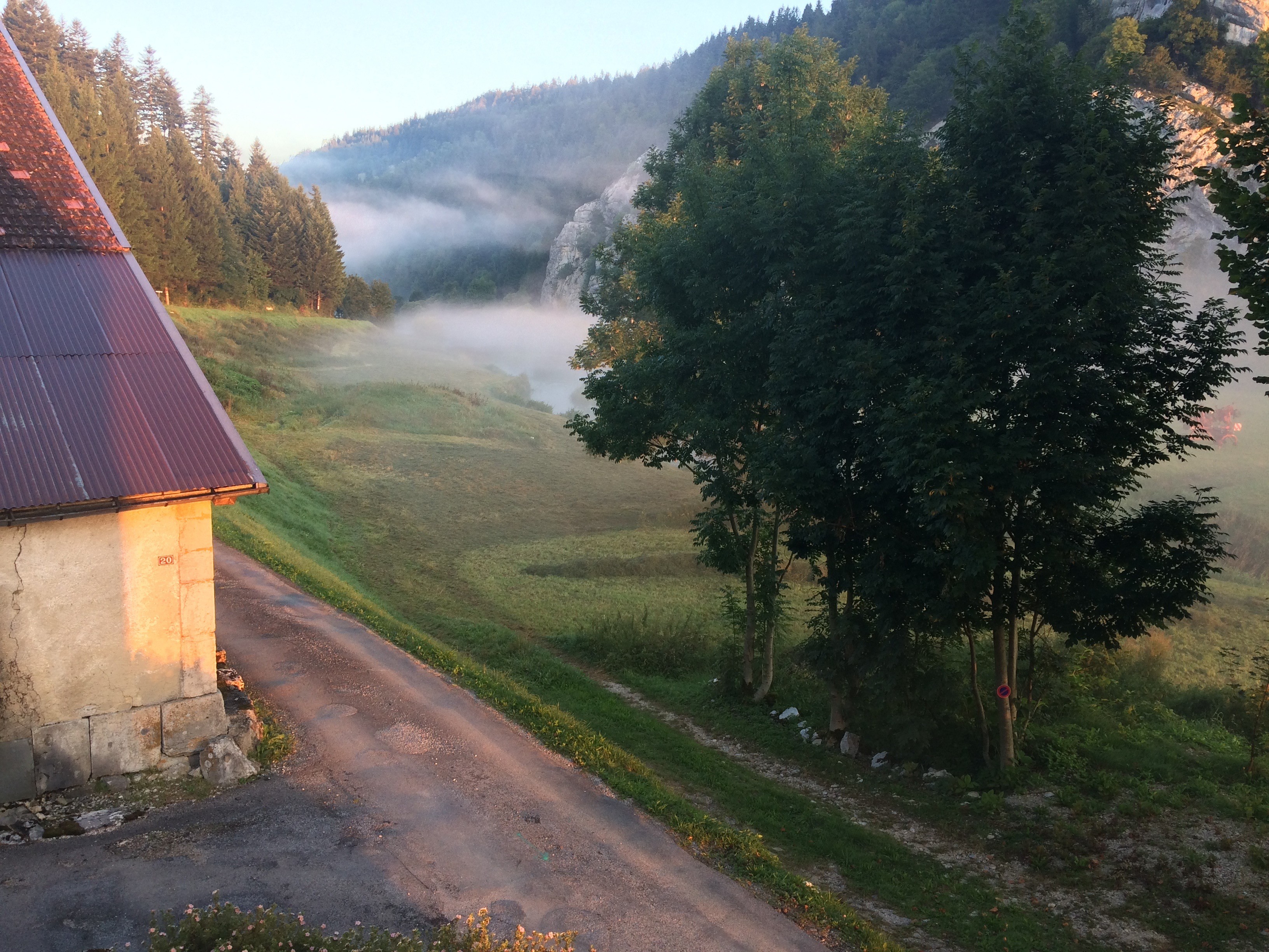 La vue depuis la terrasse de la Chambre du Milieu